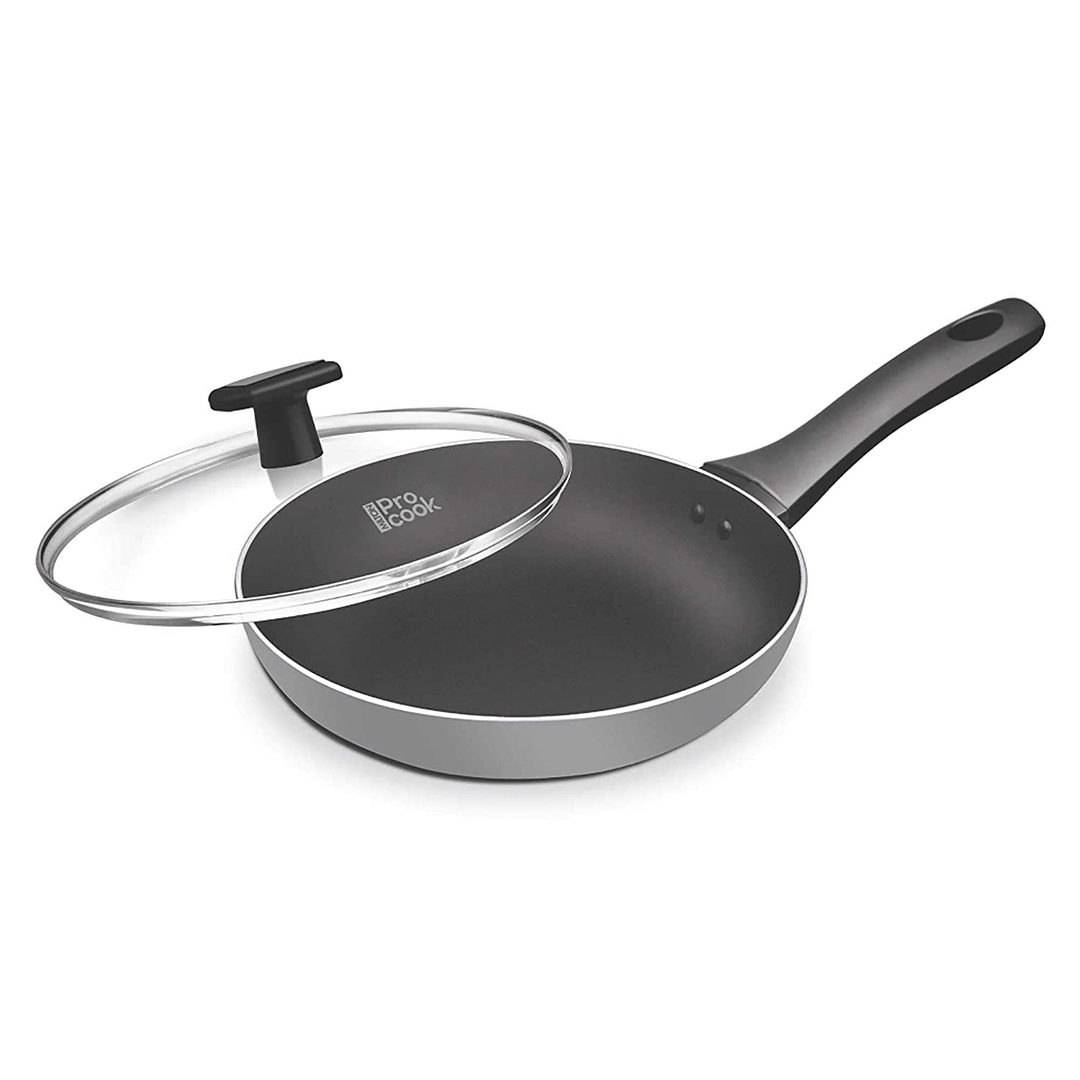 Buy Milton Pro Cook Black Pearl Induction Fry Pan with Glass Lid Online